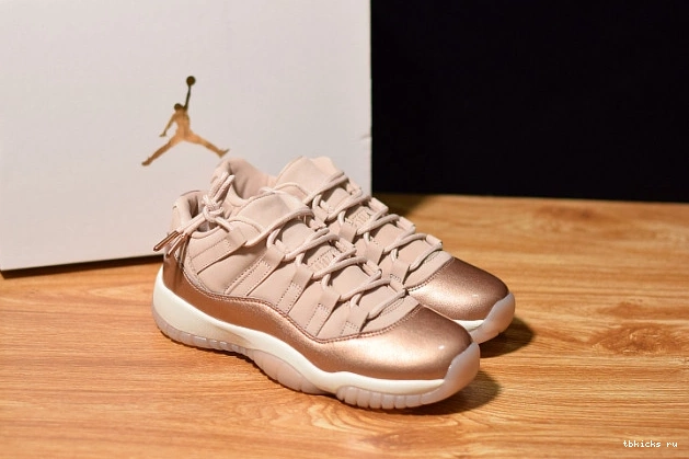 Cheap TB Gold Rose Jordan AH7860-105 Air 11 GS Low 0808